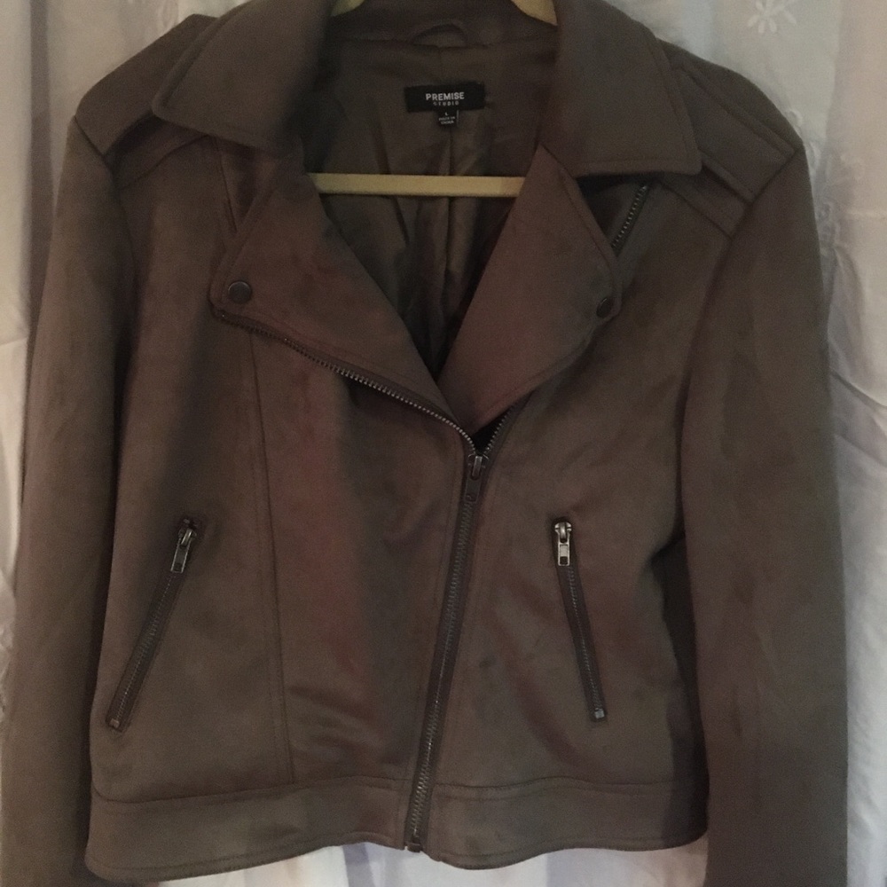 Faux suede woman’s jacket